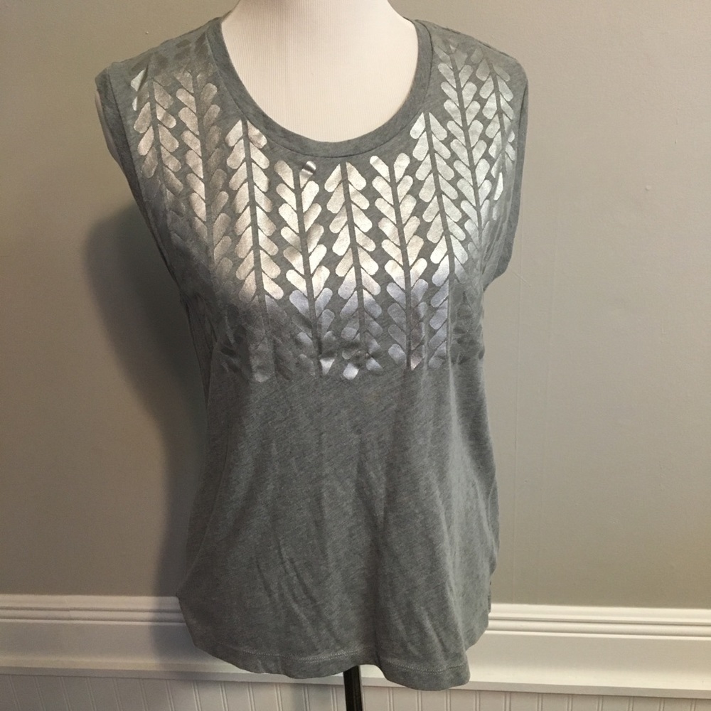 ⭐️J.Crew Metallic T Shirt